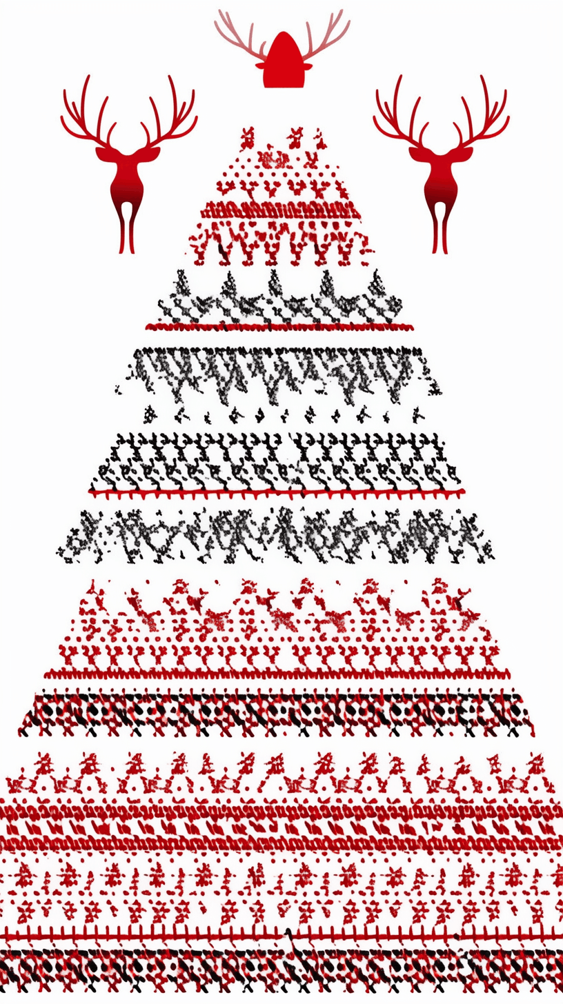 Christmas Design Ride original repeating artwork