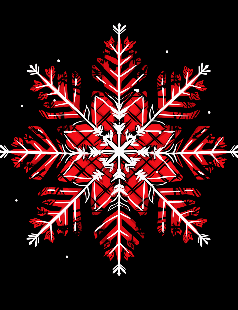 Christmas Snowflake Show original repeating artwork