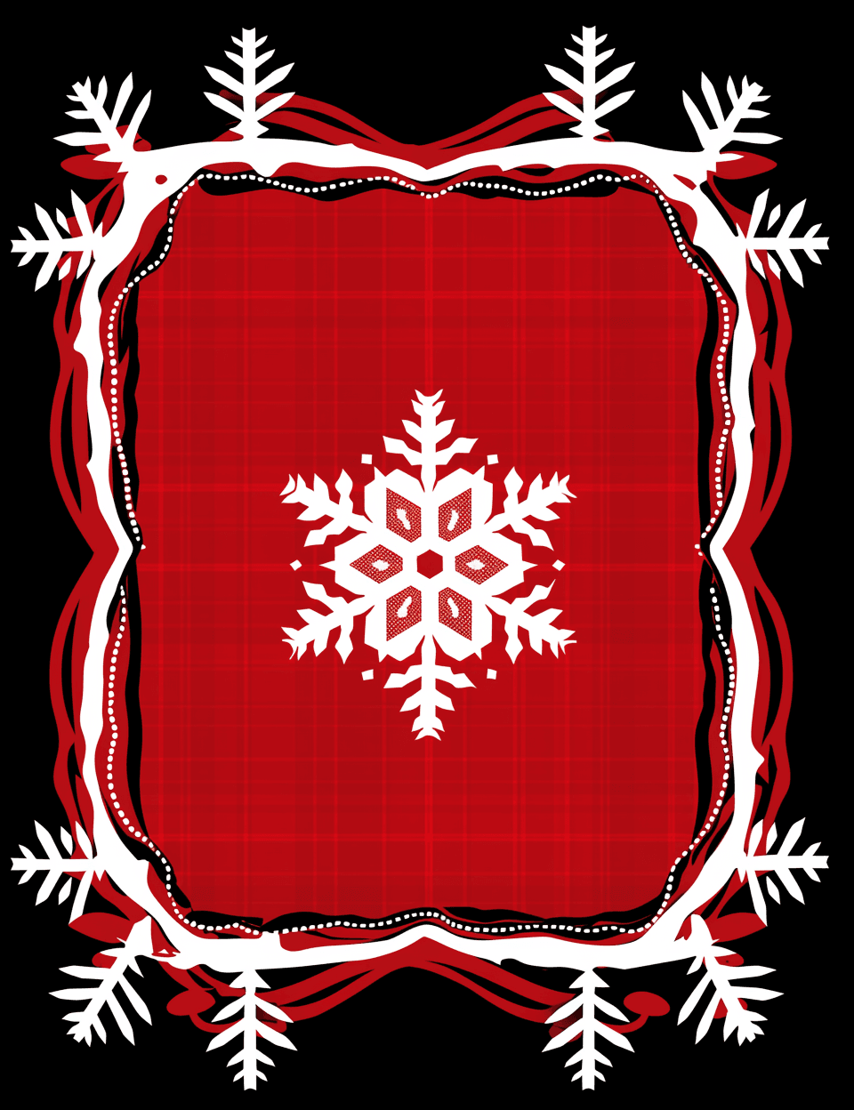 Christmas Snowflake Fair original repeating artwork