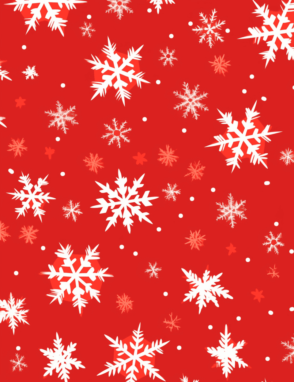 Christmas Snowflake original repeating artwork