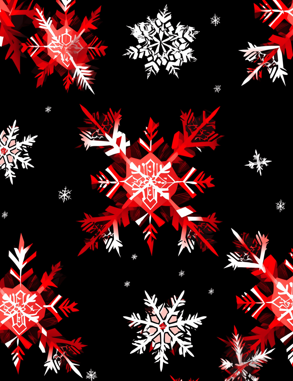 Christmas Snowflake Echo original repeating artwork