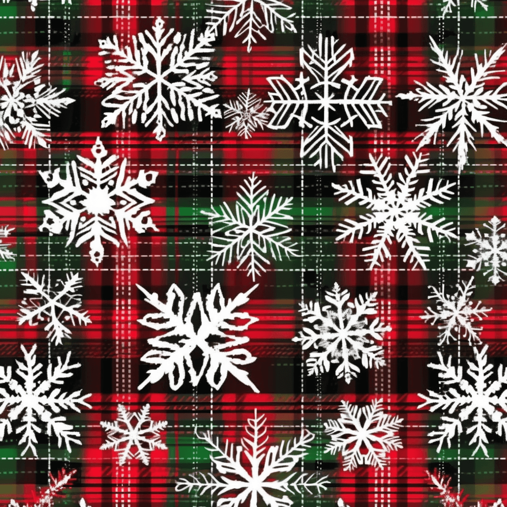 Christmas Snowflake Sprint original repeating artwork