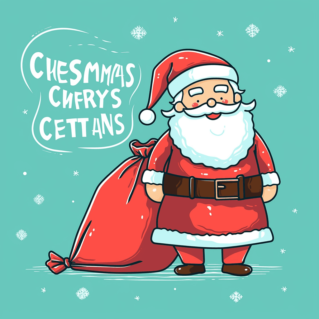 Christmas Santa Fair original repeating artwork