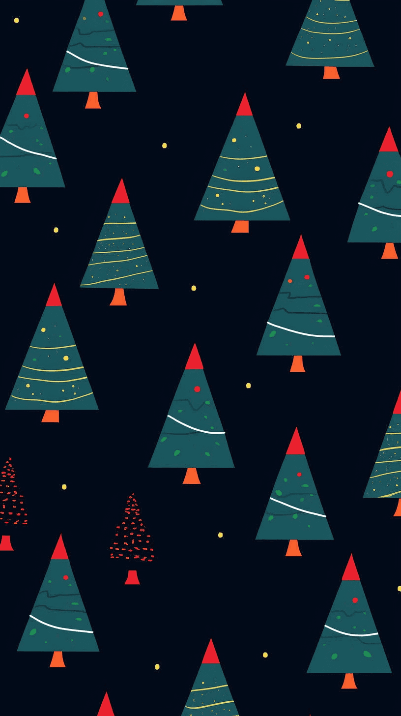 Christmas Tree 063 original repeating artwork