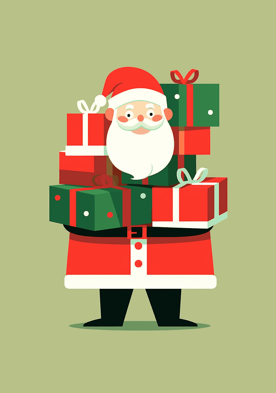 Christmas Santa Hue original repeating artwork