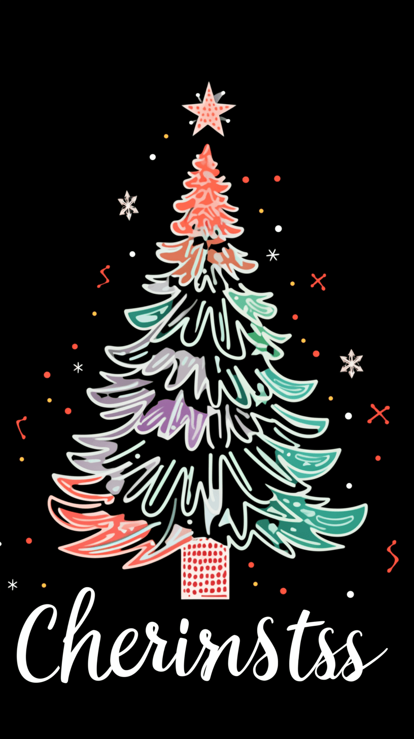 Christmas Design Fizz original repeating artwork
