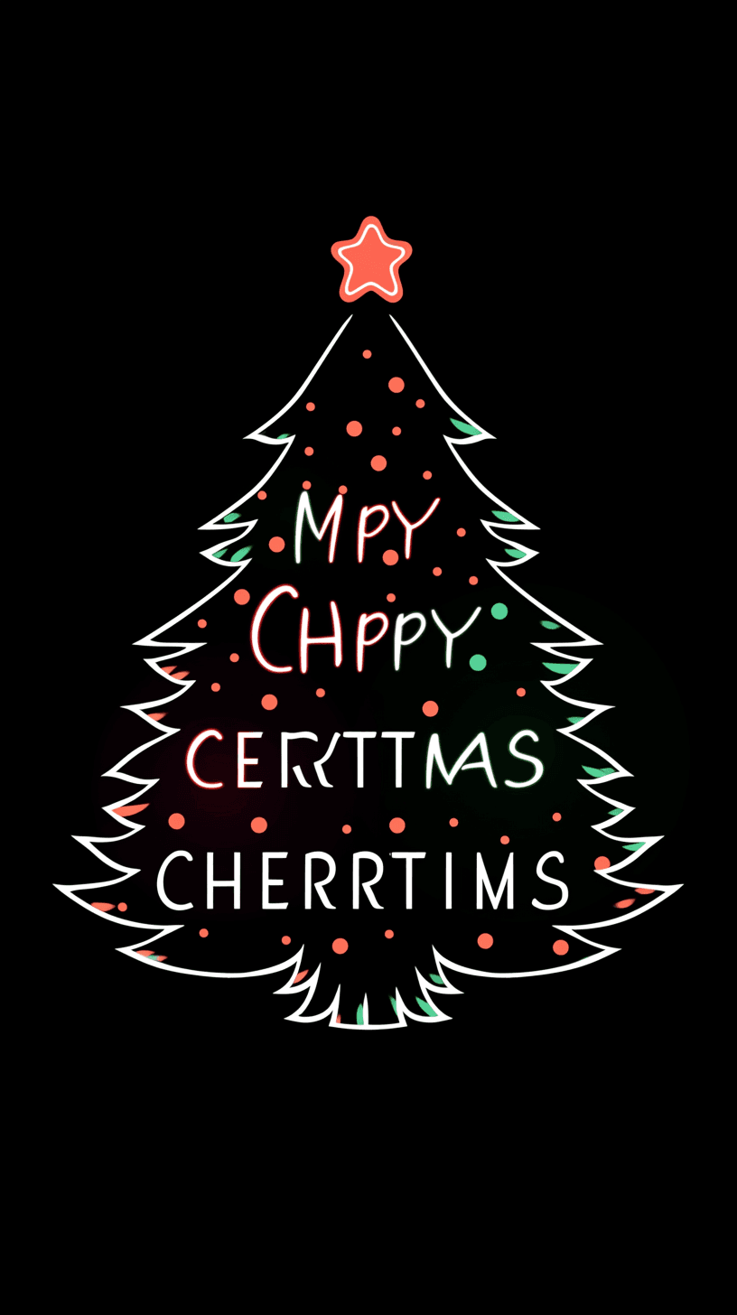 Christmas Tree Tune original repeating artwork