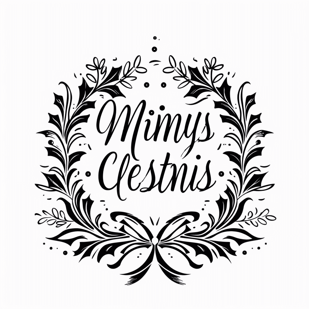 Christmas Letter Bop original repeating artwork