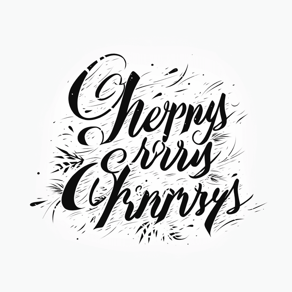 Christmas Letter Festival original repeating artwork