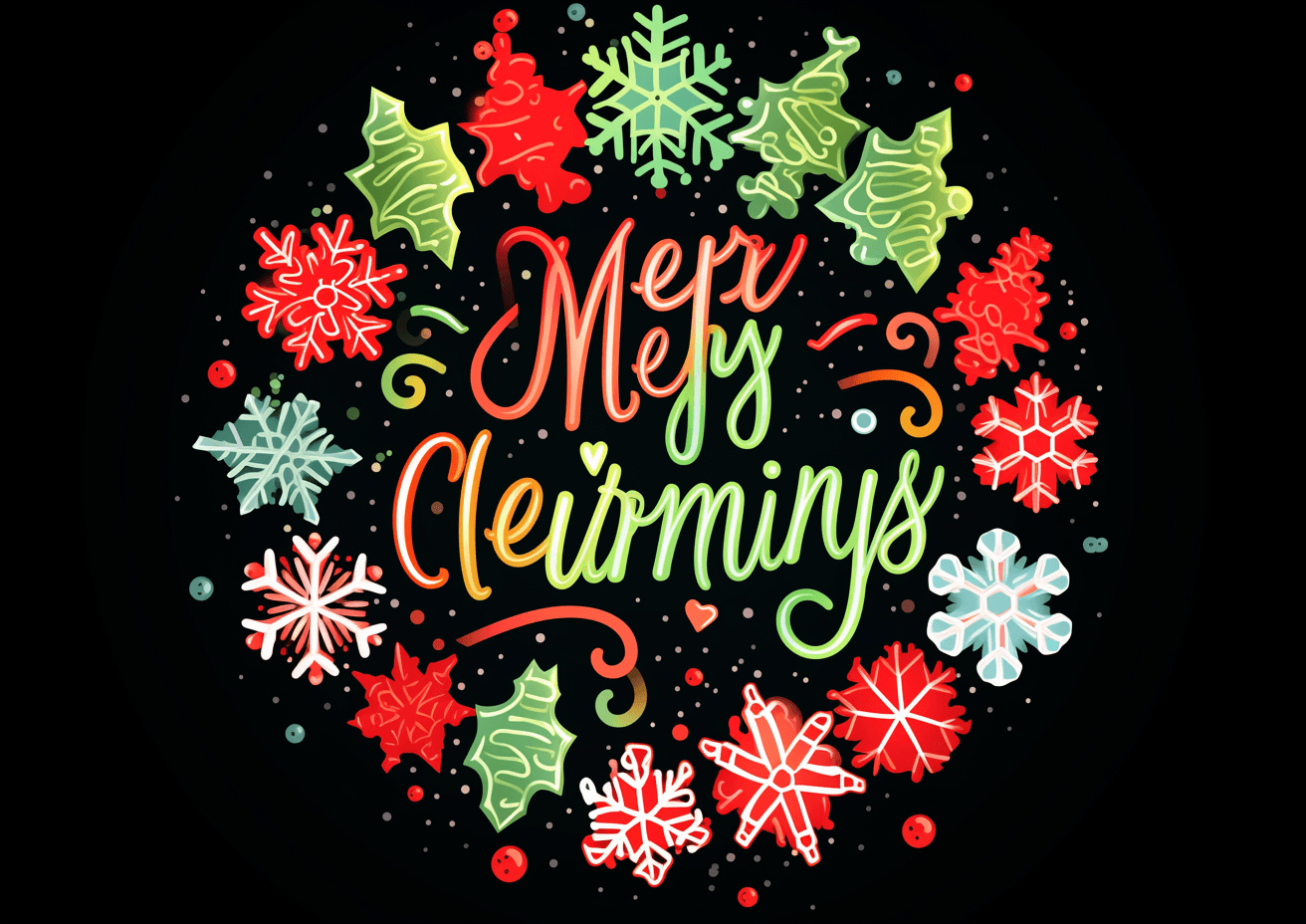 Christmas Letter Collective original repeating artwork