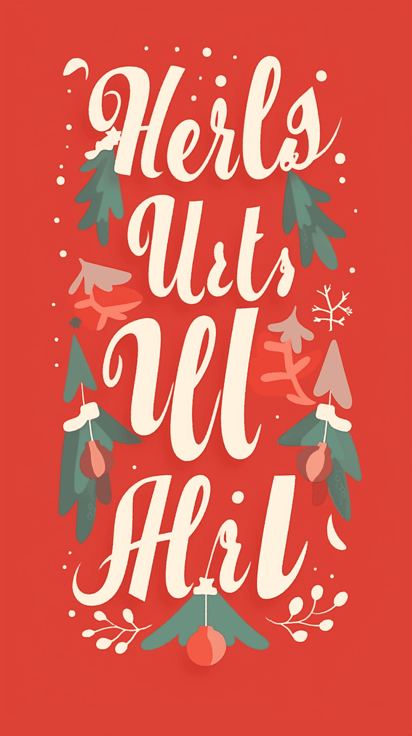 Christmas Letter Blast original repeating artwork