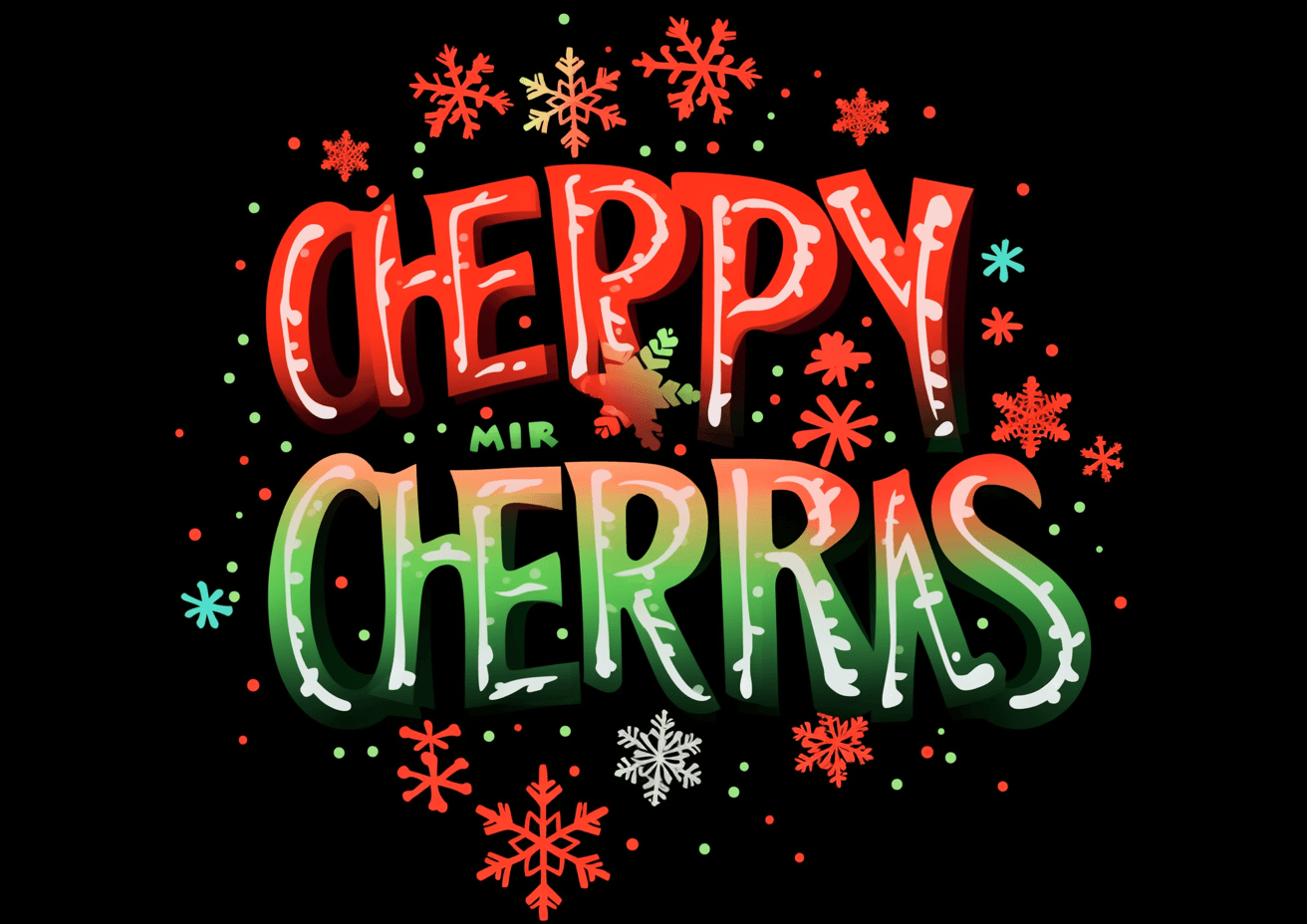 Christmas Letter Pals original repeating artwork
