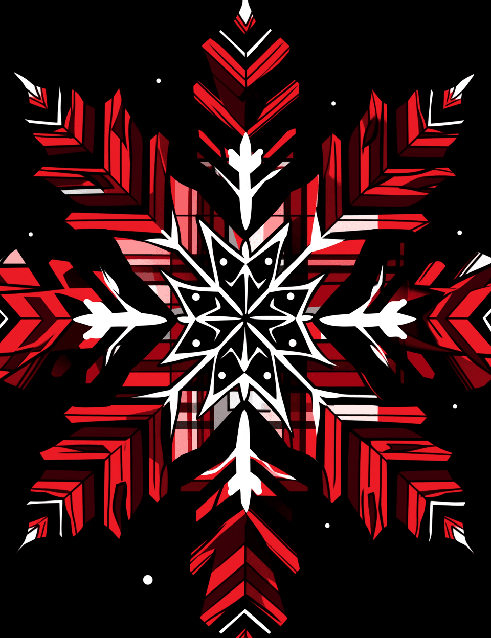 Christmas Snowflake Session original repeating artwork