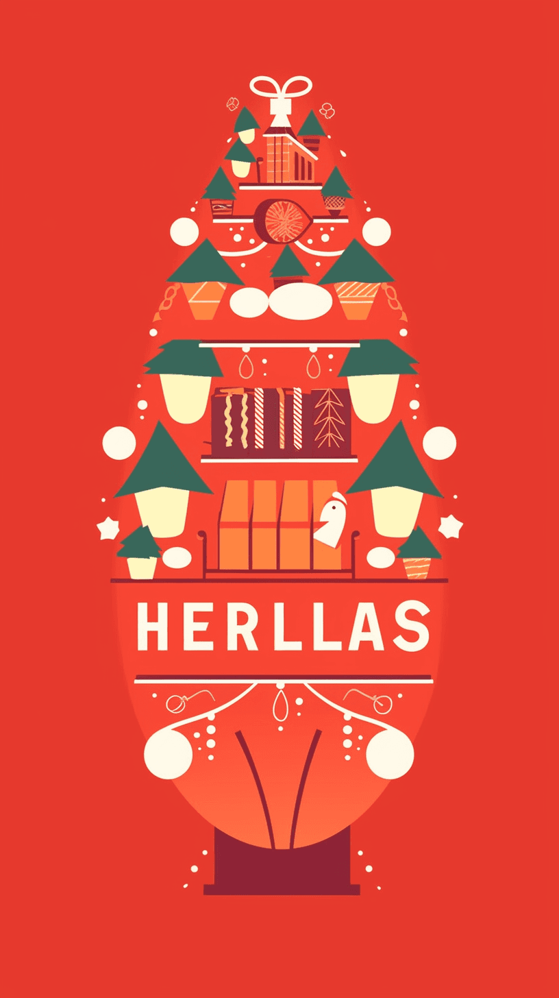 Christmas Design Twilight original repeating artwork