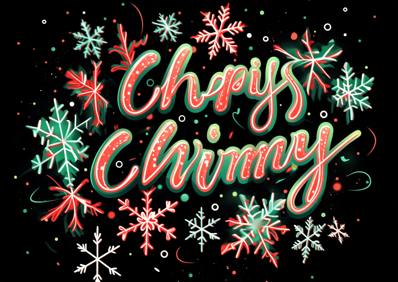 Christmas Letter Pop original repeating artwork