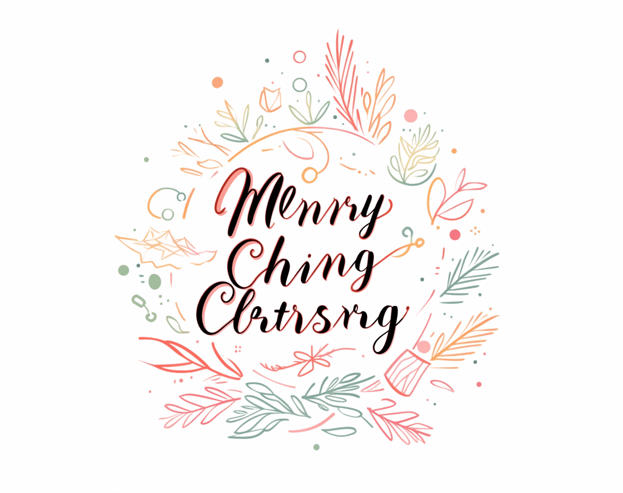 Christmas Letter Fair original repeating artwork