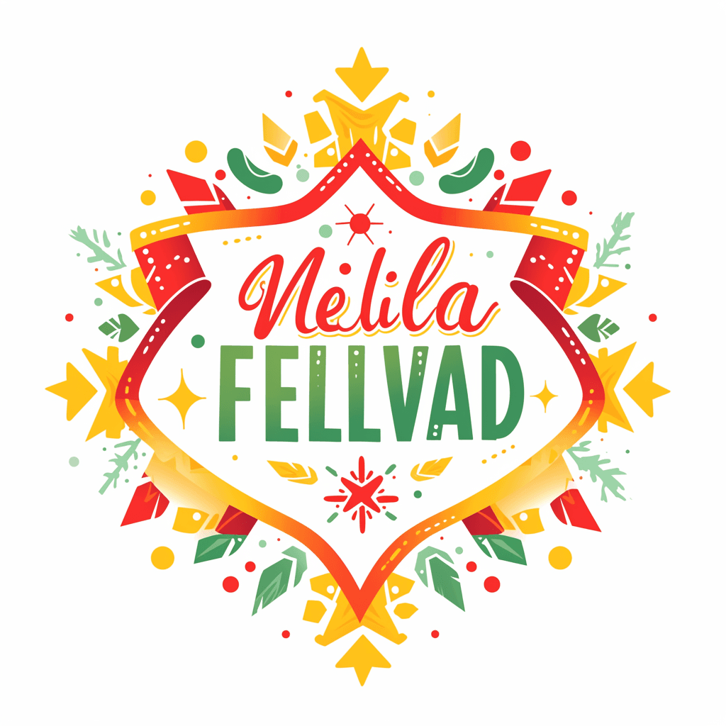 Christmas Letter Neon original repeating artwork