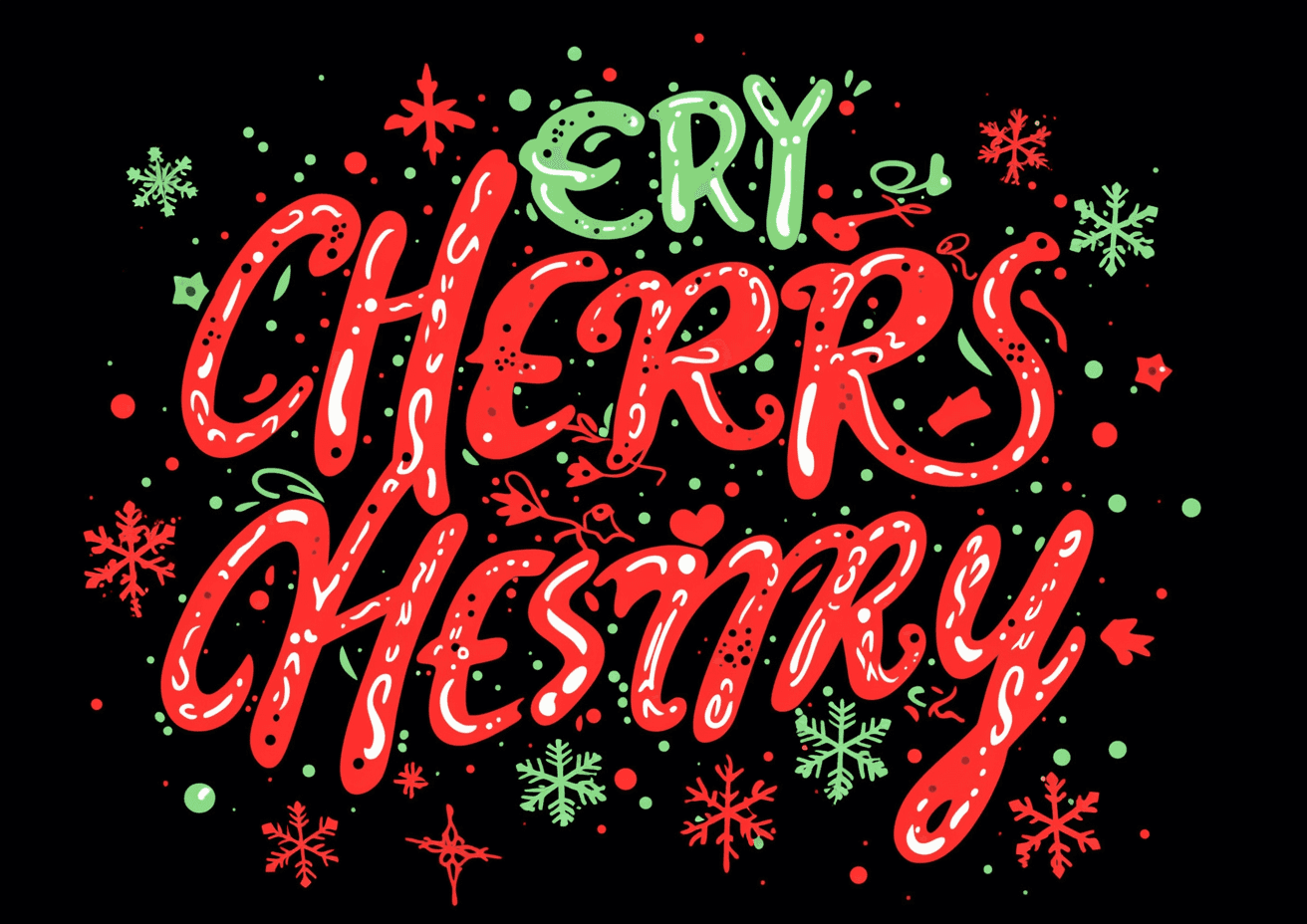 Christmas Letter Beats original repeating artwork