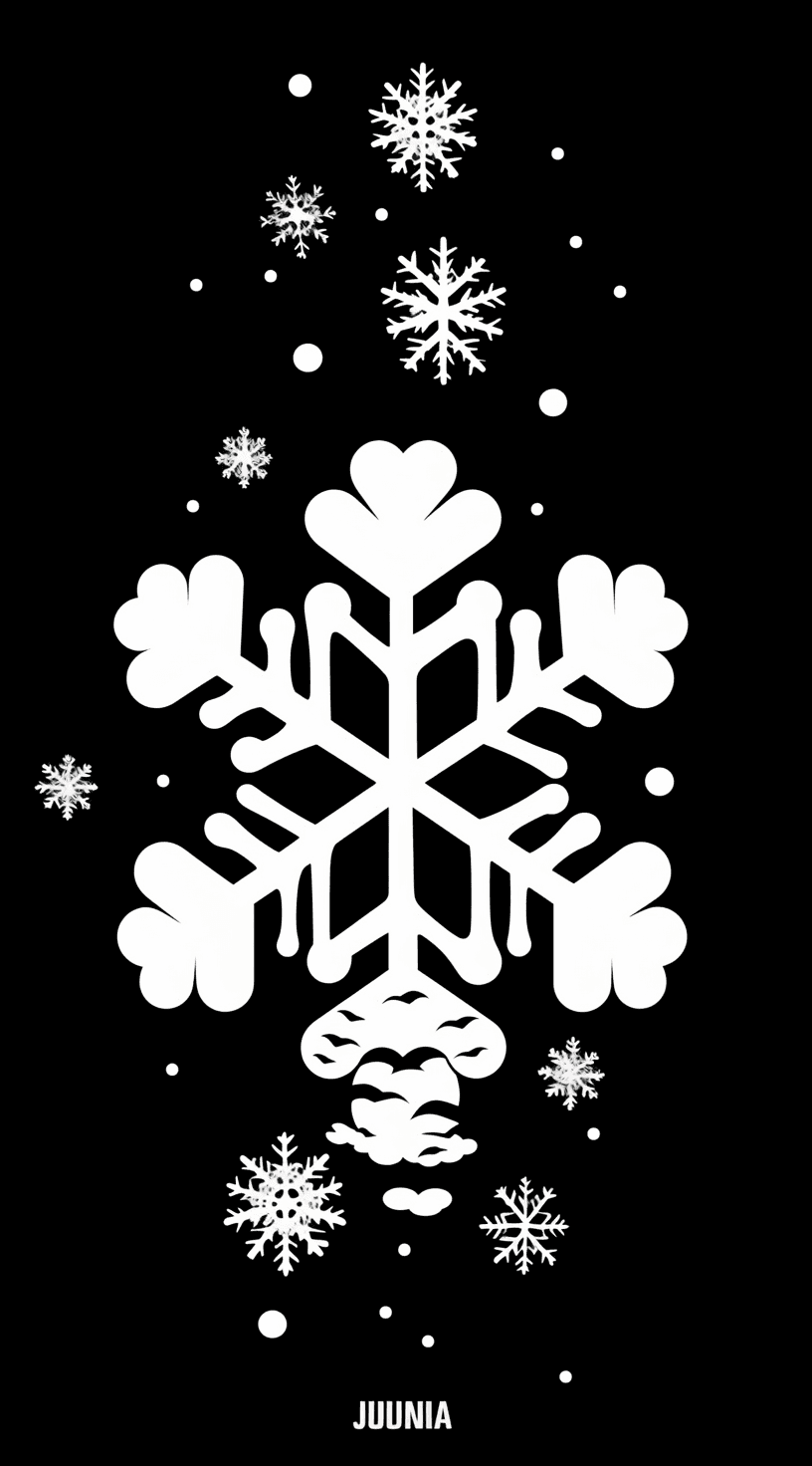 Christmas Snowflake Zoom original repeating artwork