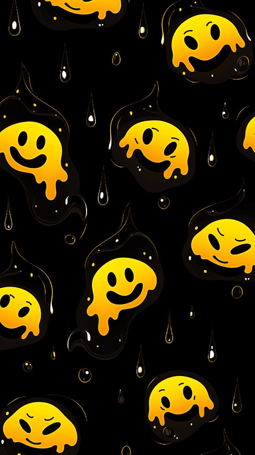 Fun Emoji Avenue original repeating artwork