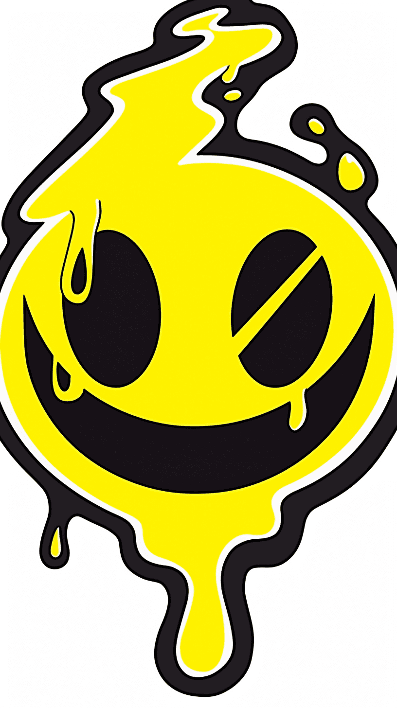 Fun Emoji Night original repeating artwork