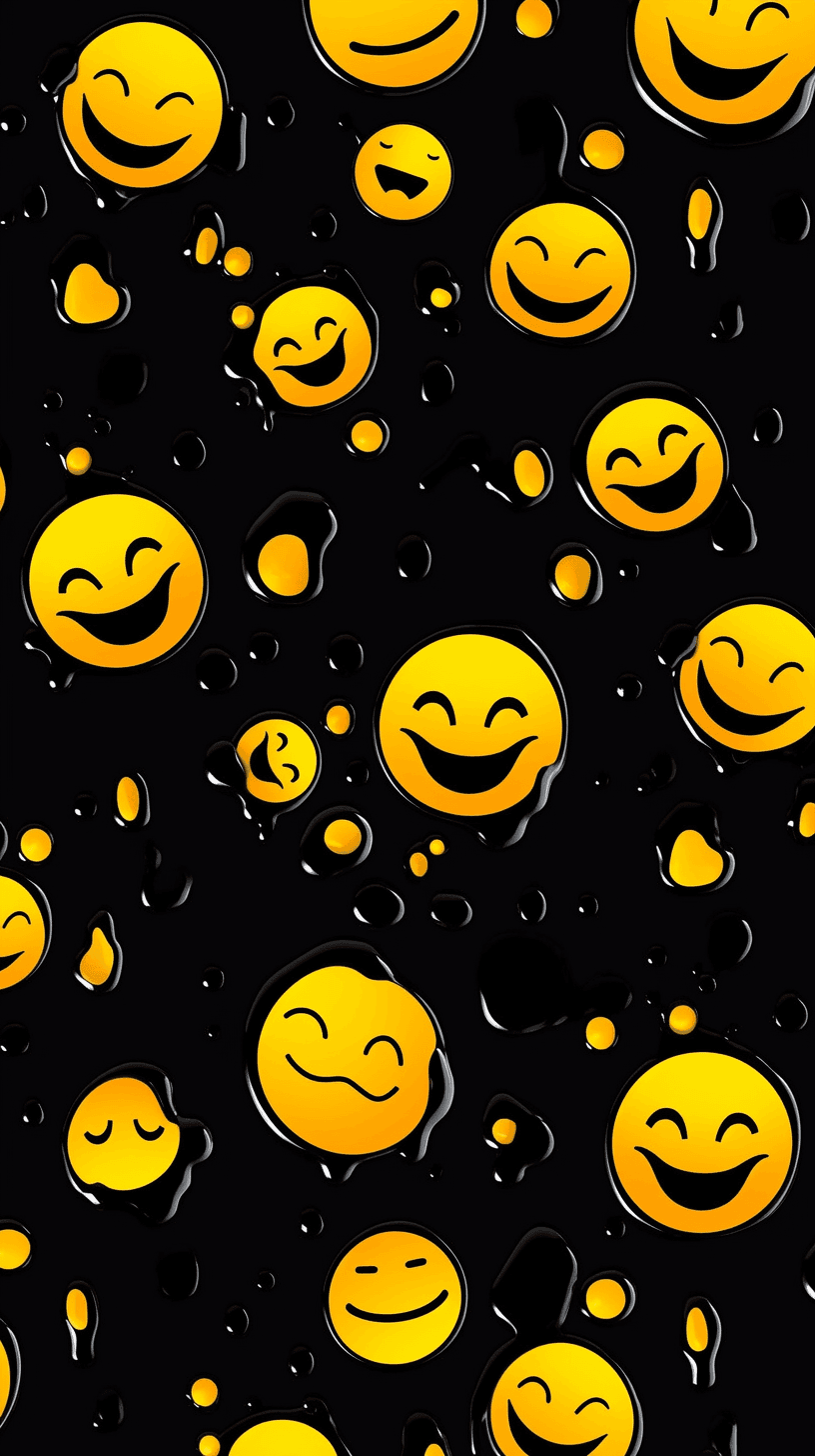 Fun Emoji Corner original repeating artwork