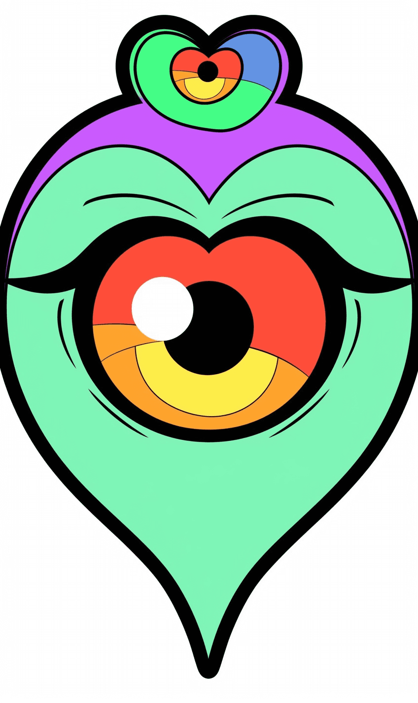 Quirky Eye Collective original repeating artwork