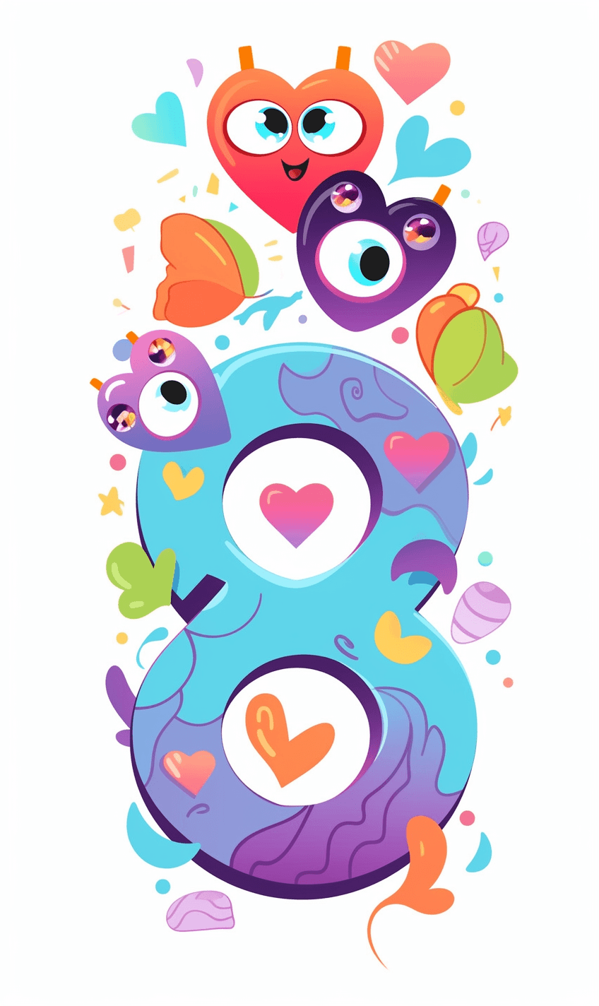 Quirky Eye Gang original repeating artwork