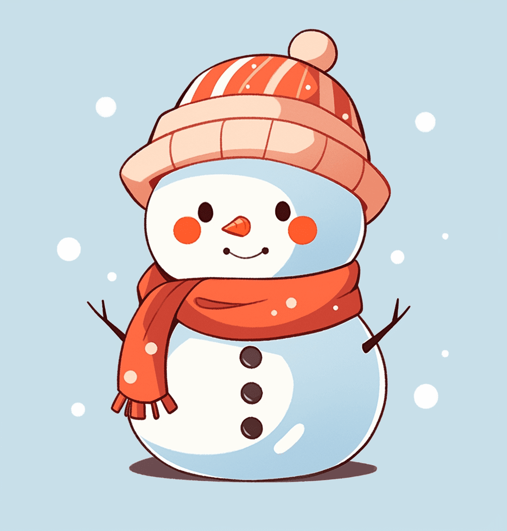 Christmas Snowman Gang original repeating artwork
