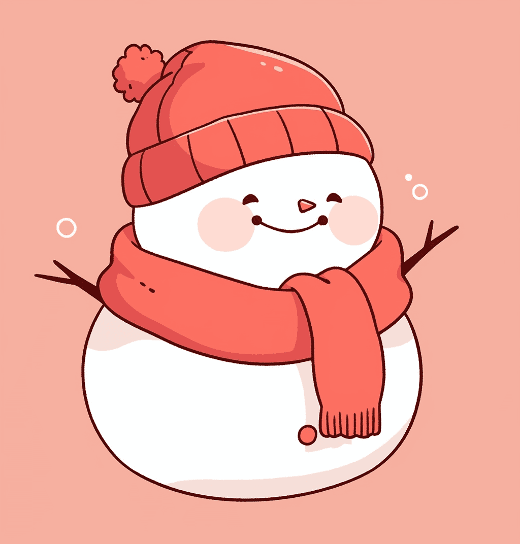 Christmas Snowman Carnival original repeating artwork