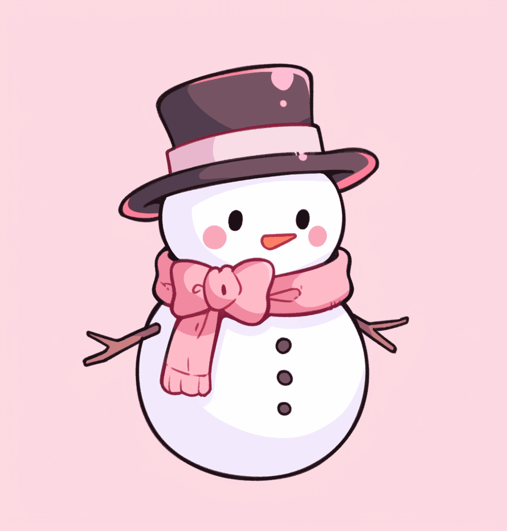 Christmas Snowman Collective original repeating artwork