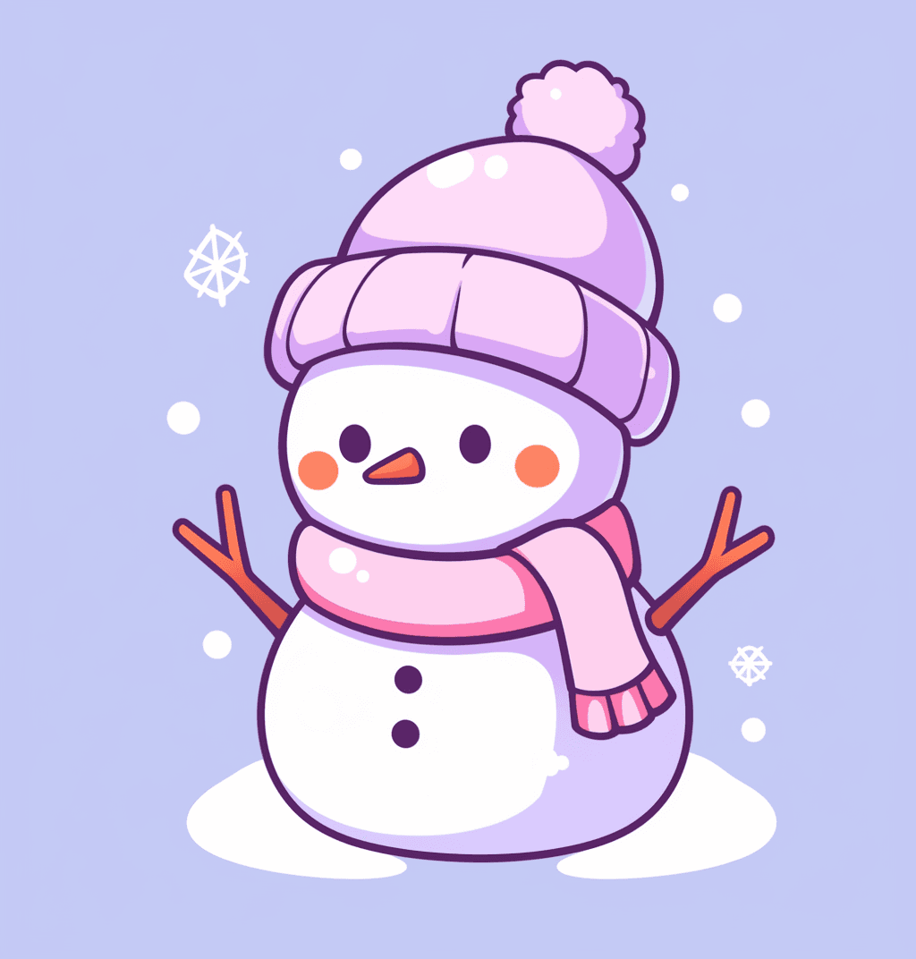 Christmas Snowman original repeating artwork