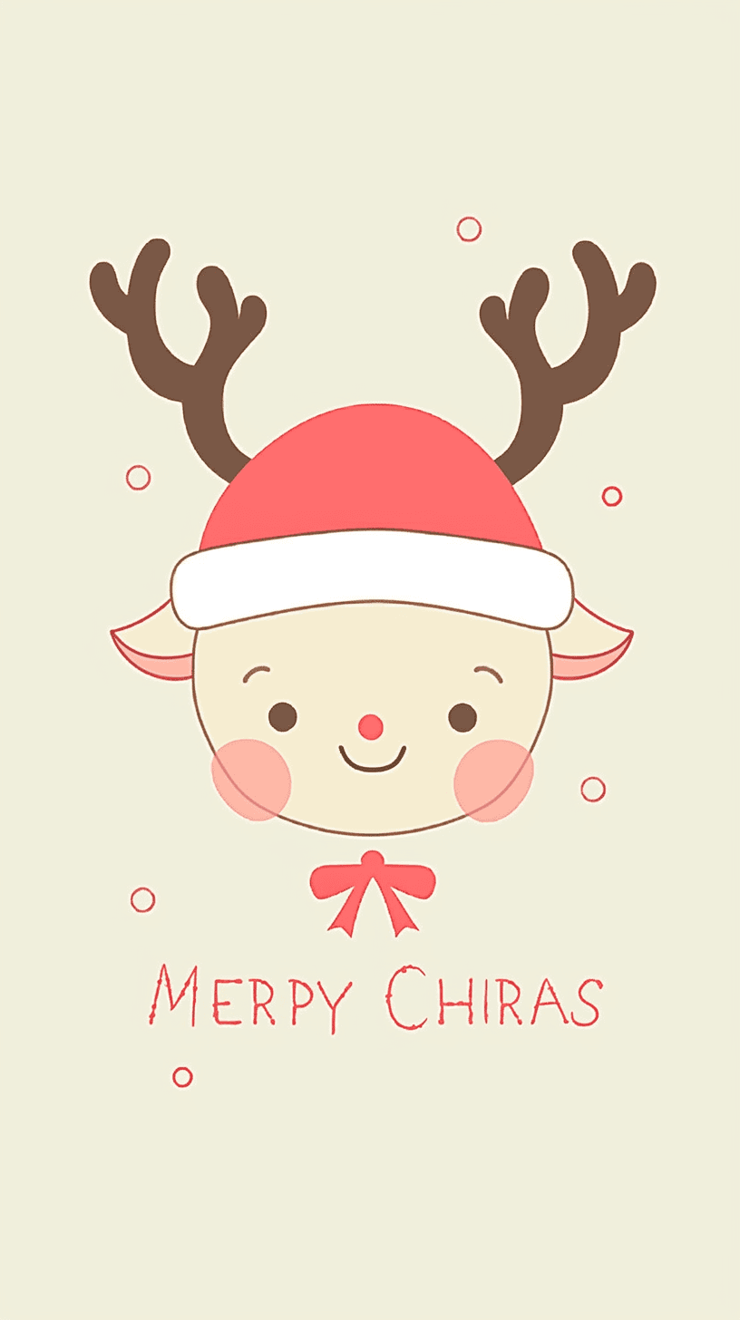 Christmas Reindeer Party original repeating artwork