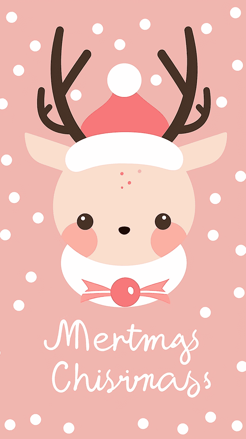 Christmas Reindeer Carnival original repeating artwork