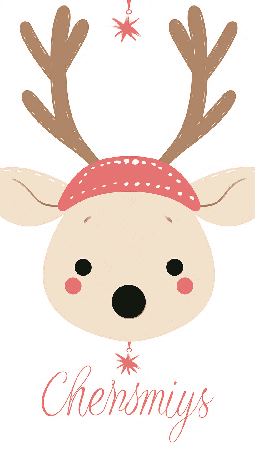 Christmas Reindeer Team original repeating artwork