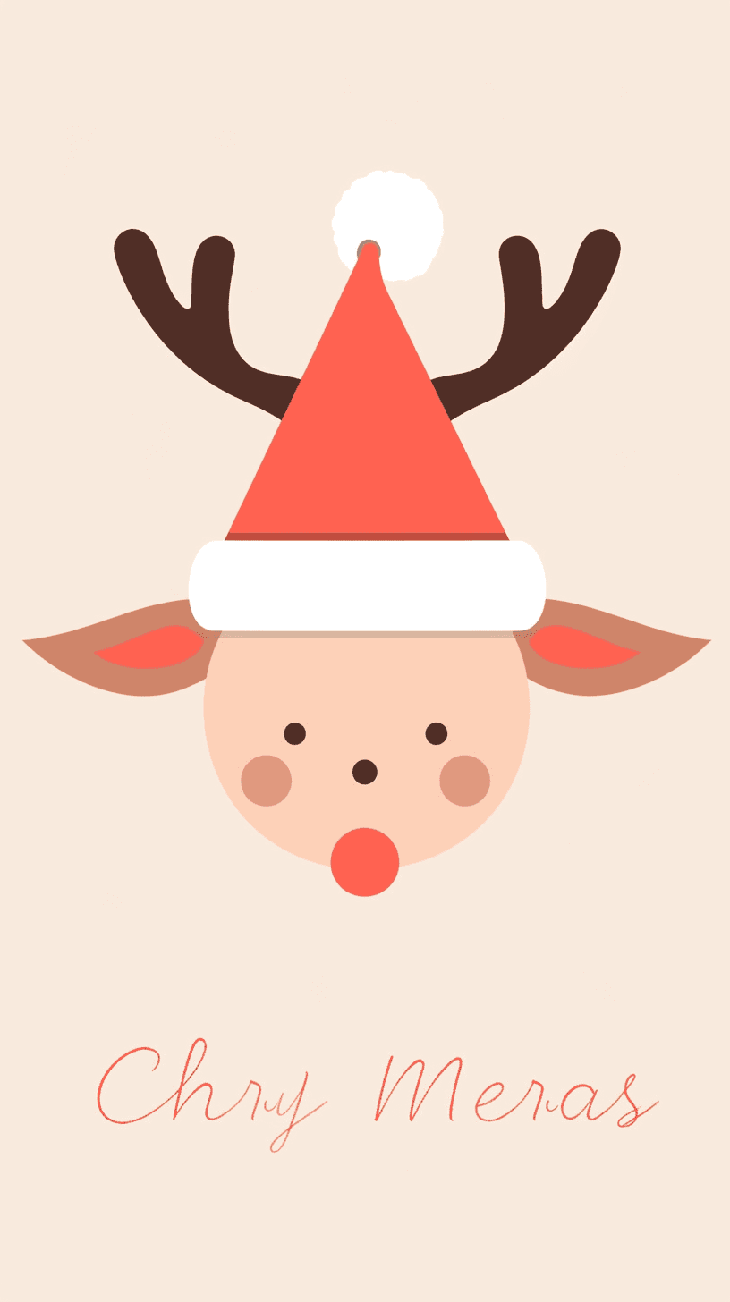 Christmas Reindeer Tune original repeating artwork