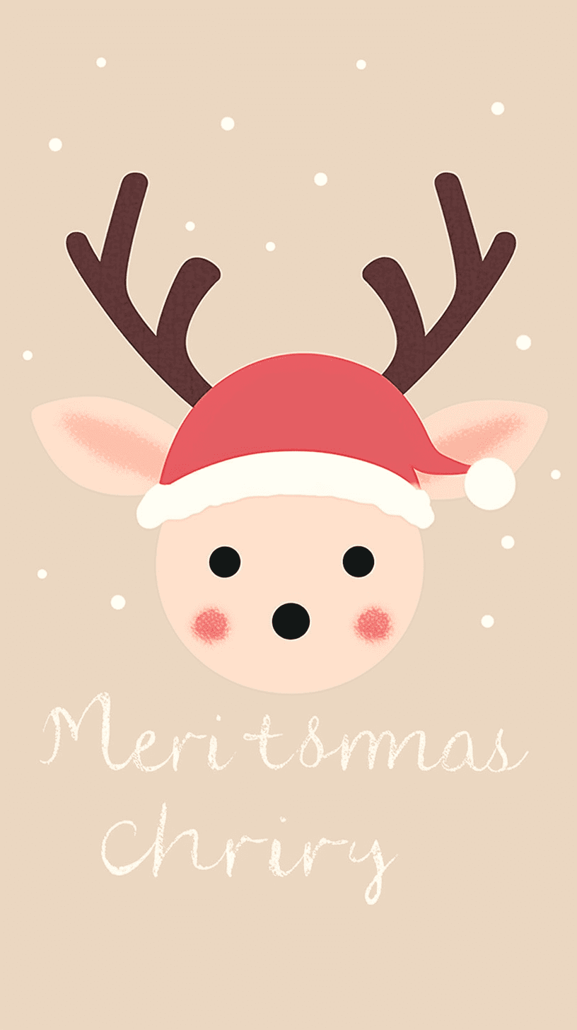Christmas Reindeer Jam original repeating artwork
