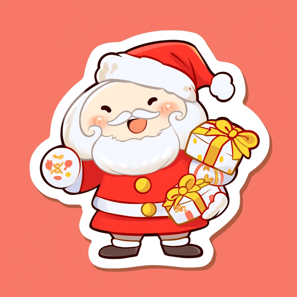 Christmas Santa Burst original repeating artwork