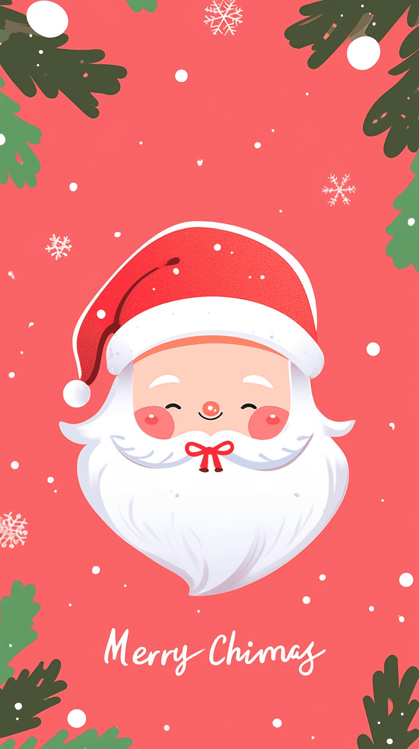 Christmas Santa Snap original repeating artwork