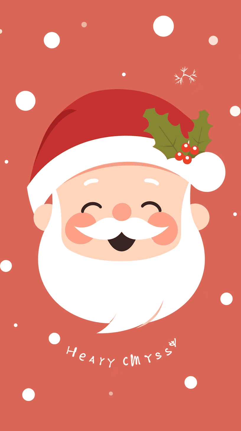 Christmas Santa Loop original repeating artwork