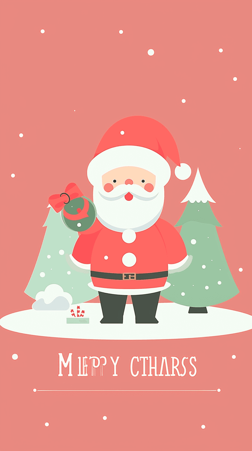 Christmas Santa Sprint original repeating artwork