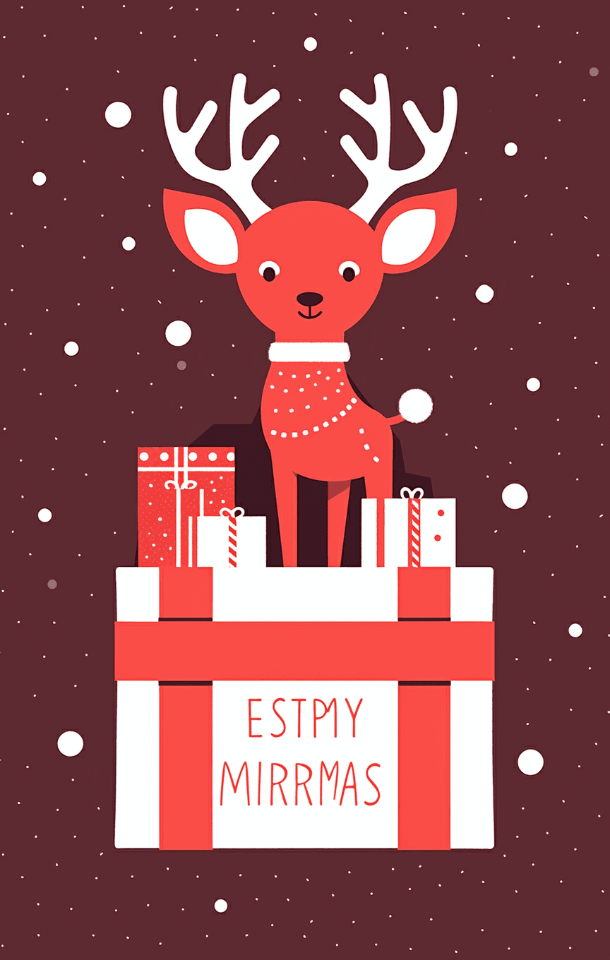 Christmas Reindeer 010 original repeating artwork
