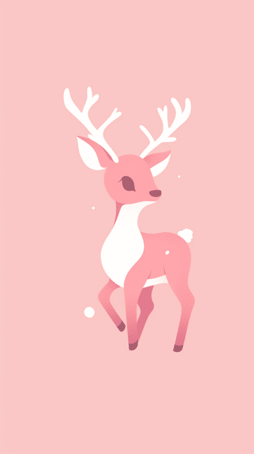 Christmas Reindeer Daybreak original repeating artwork