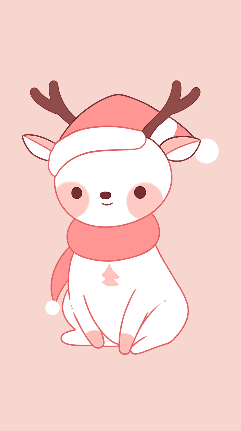 Christmas Reindeer Sunrise original repeating artwork