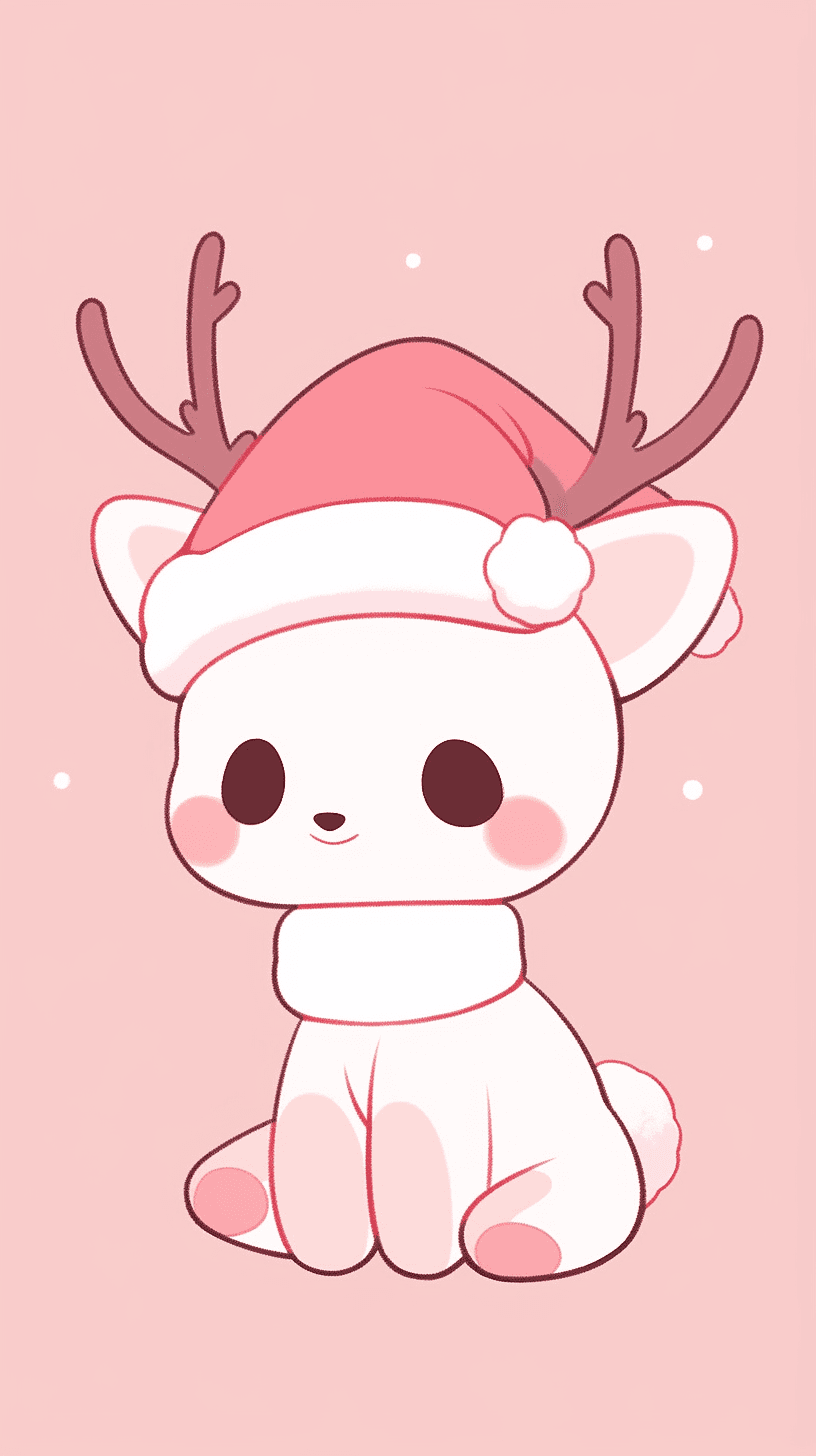Christmas Reindeer Glow original repeating artwork