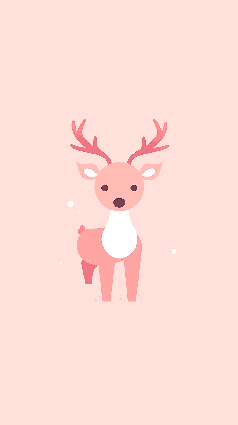 Christmas Reindeer Dash original repeating artwork