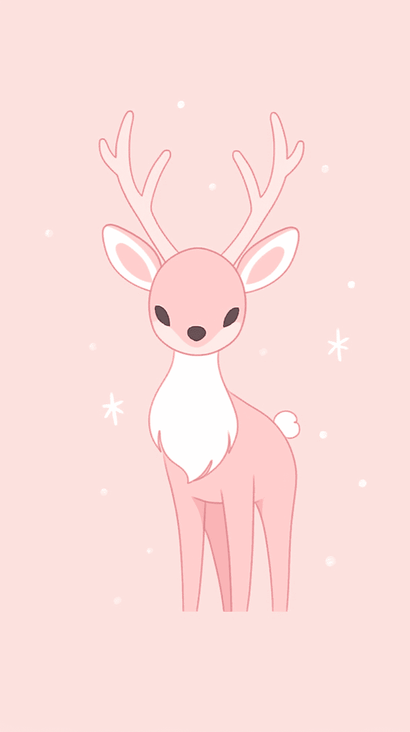 Christmas Reindeer Loop original repeating artwork