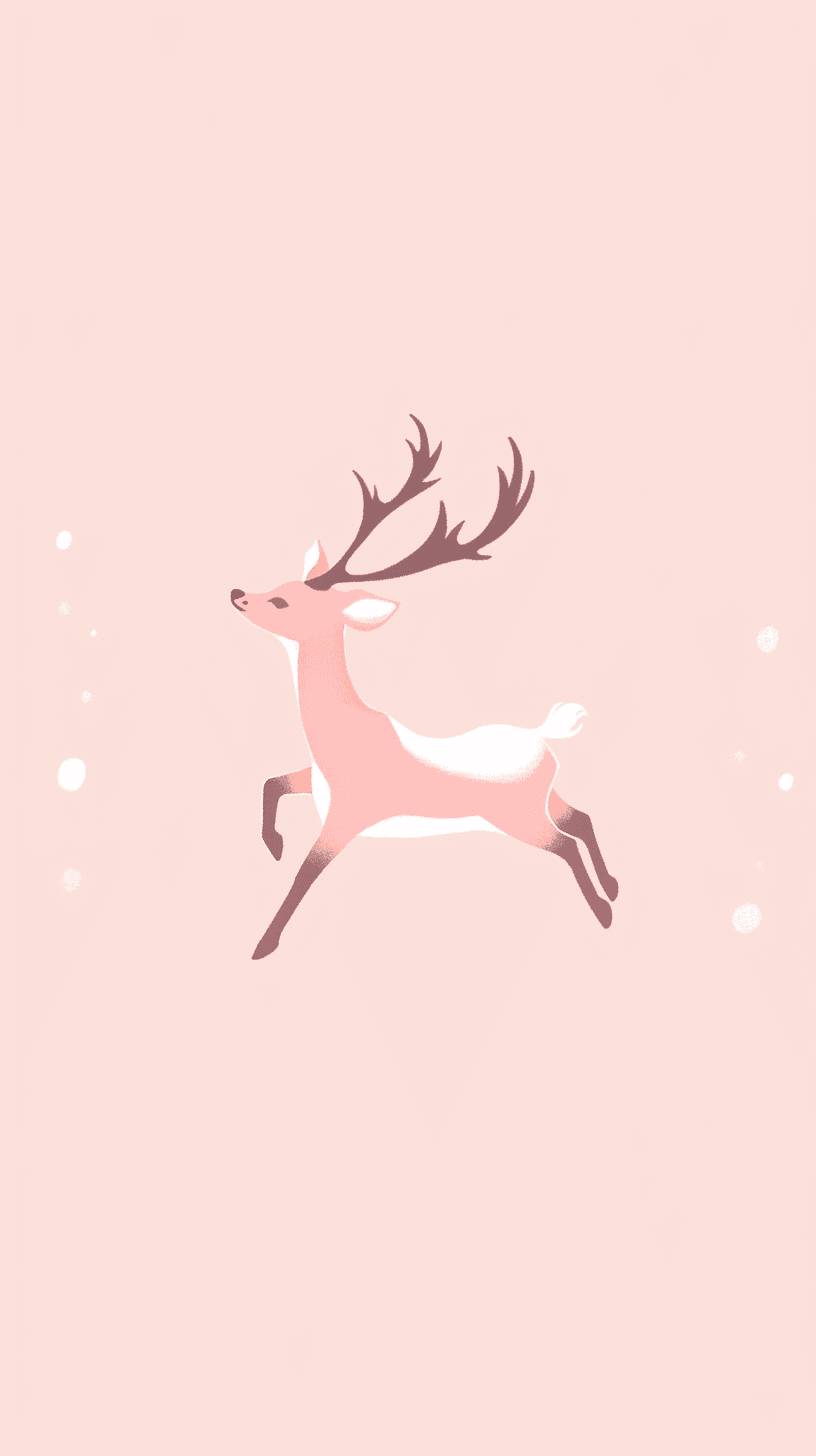Christmas Reindeer Fizz original repeating artwork