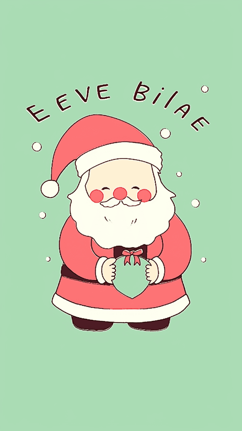 Christmas Santa Jam original repeating artwork