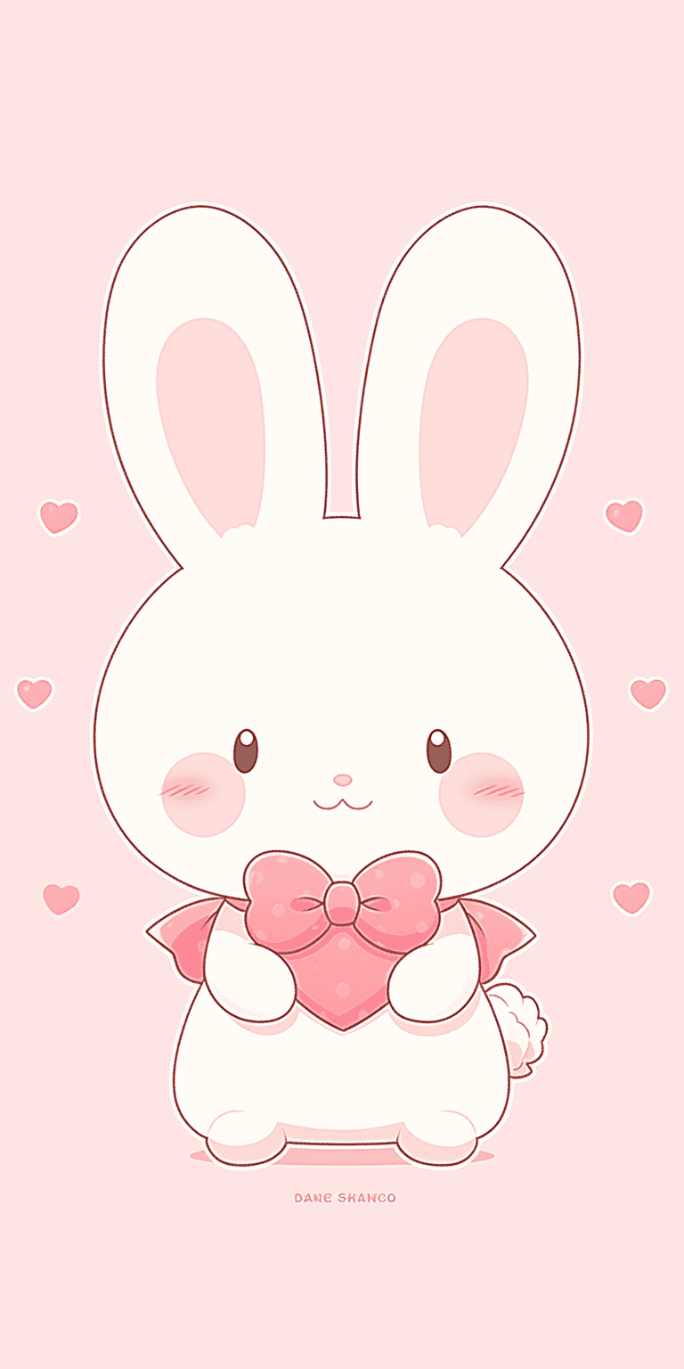 Cute Bunny Pop original repeating artwork
